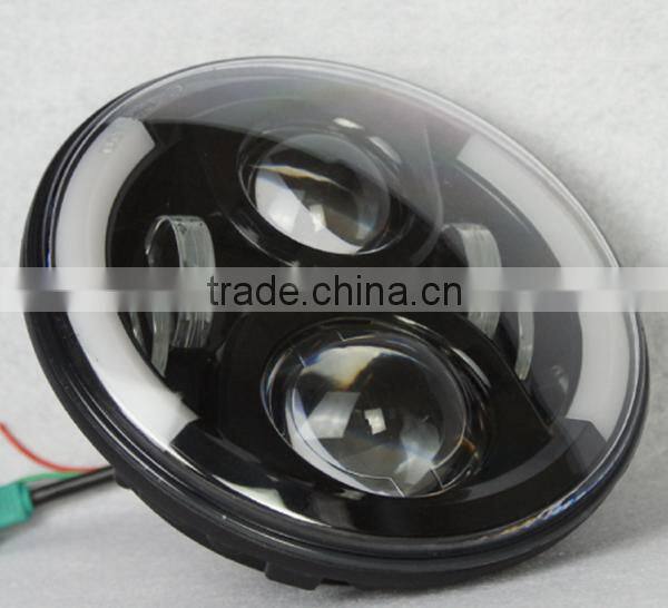 High power waterproof IP67 Hi/Lo beam 4800LM led angle eye 7'' headlight jeep