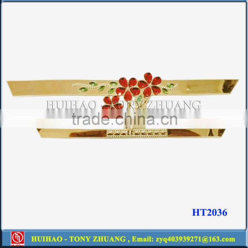 Colored TPU sandal upper straps shoe vamp (HT2037)