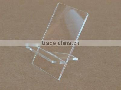plastic mobile phone holders for retail printing logo clear cell phone holder acrylic cell phone display