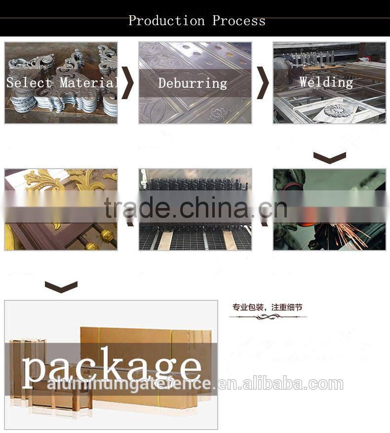 2016 Modern design powder coated cheap fence of aluminum