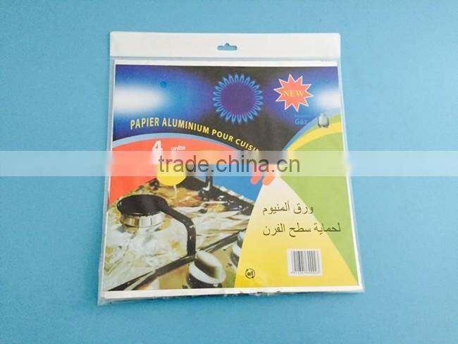 Aluminum foil pad for stove / kitchen / gas range