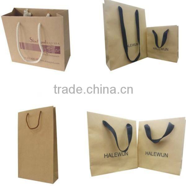 Customize design black luxury wine paper bag