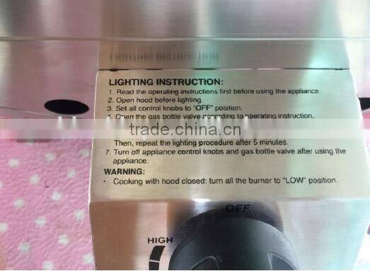 Deluxe Stainless Steel Gas Tabletop Folding Grill BBQ