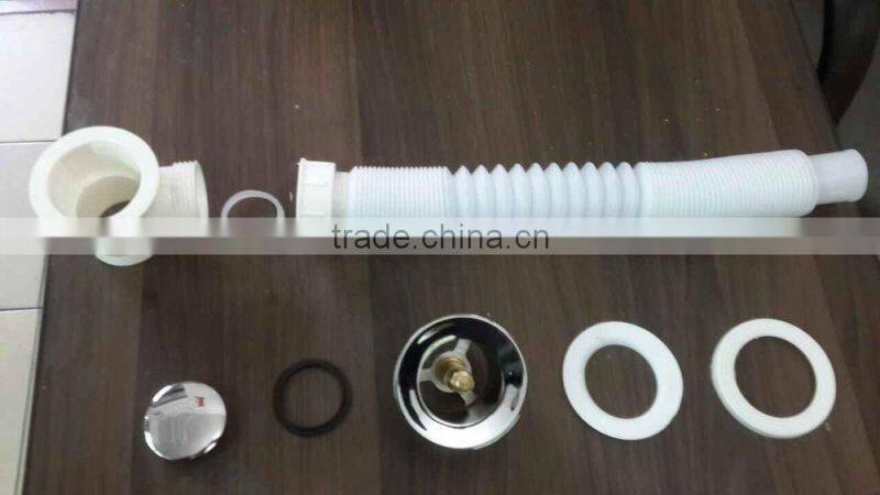 XB-111 foot pop up drain with overflow pipe