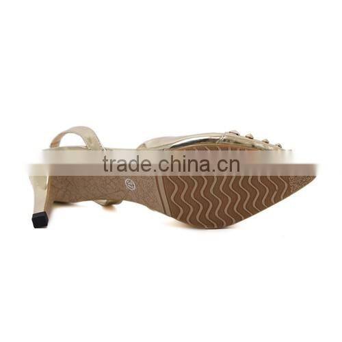 2016 Sexy rivets design pointed toe woman sandals for hot-selling PL1705