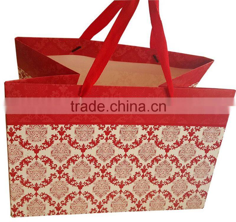 paper gift shopping bag with Chinese traditional pattern
