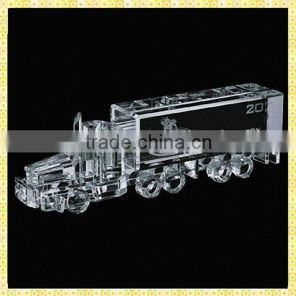 Handicraft Antique Crystal Navvy Model For Business Annual Souvenirs