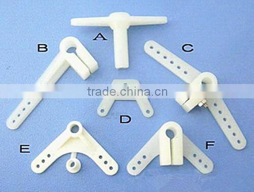 RC Fixed wing Aircraft Parts Six Types White Plastic Control Arms