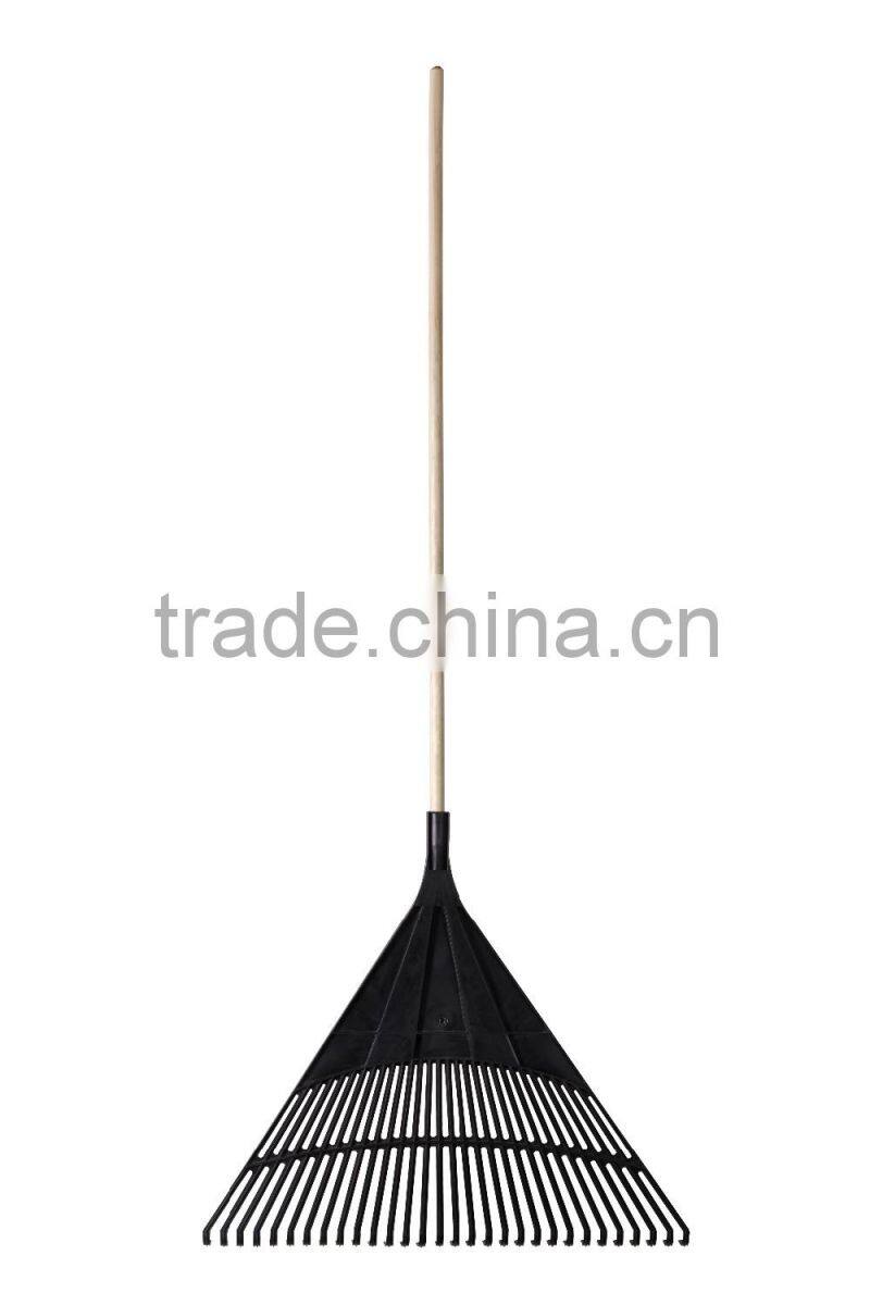 Garden Threaded Wood Handle Polyleaf Rake Types