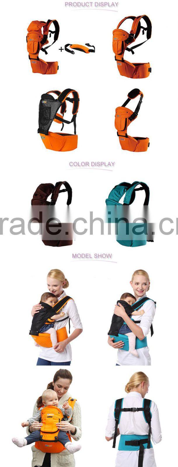 Multi Functional New Popular Bebe Cotton Hip Seat Baby Carrier Wrap Hand-held Baby Carrier