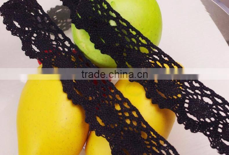 4cm china factory wedding dress french cord eyelash stretch cheap black lace fabric c400212