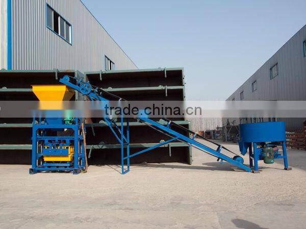 Germany technology QT40-1 Semi-automatic concrete block production line