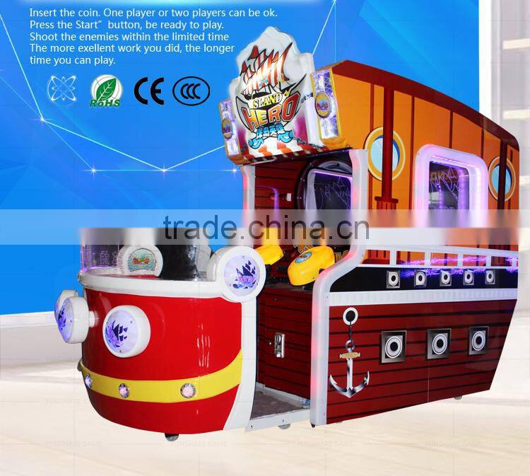 Funshare 2015 Interesting Kids Shooting Arcade Game Machine Amusement Park Machine-Island Hero