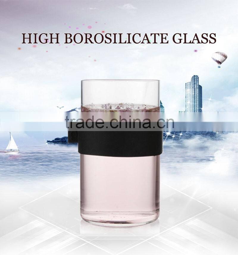 300ml heat resistant glassware borosilicate clear glass tea infuser cup N6510