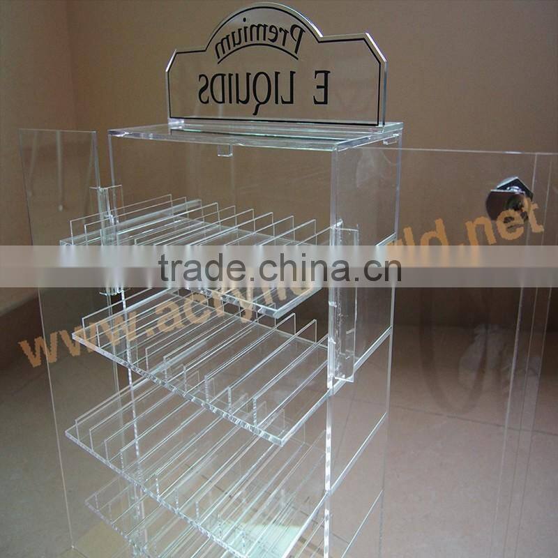 2-Level custom acrylic e-tobacco display