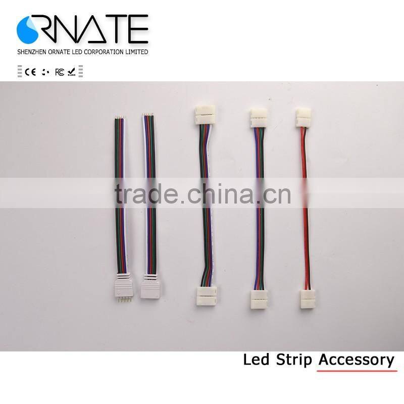 8mm 2 pin led Connector Adapter Coupler Cable Solderless plug with wire cable for 3528 2835 Single Color led strip light