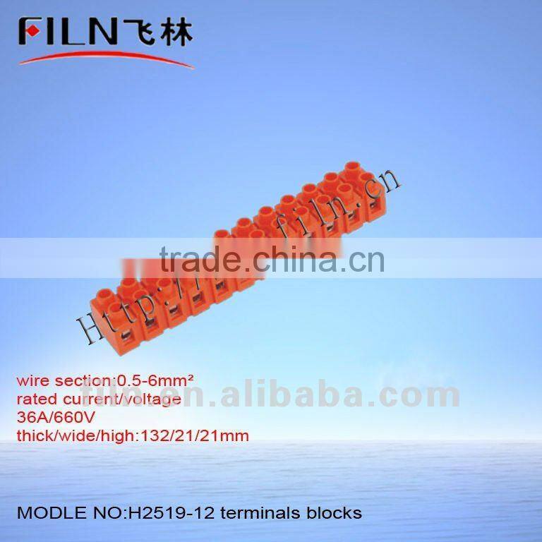 screwless connector terminal blok H2519-10