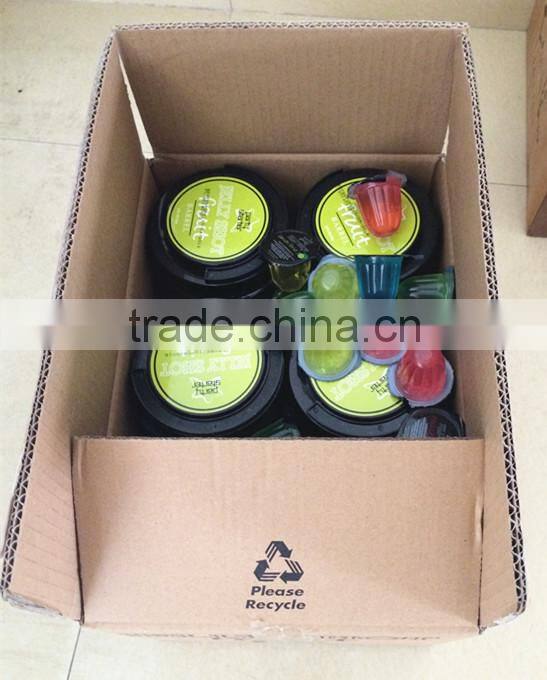 34g fruit flavor vodka jelly shot with 12% Alc/Vol