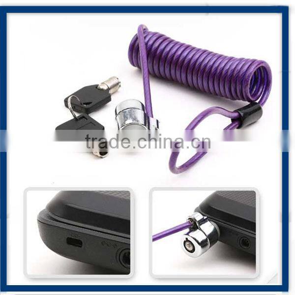 Laptop Tablet security spring cable lock
