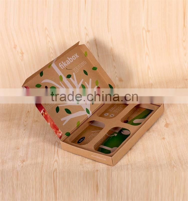 Customized good quality brown paper food packaging box