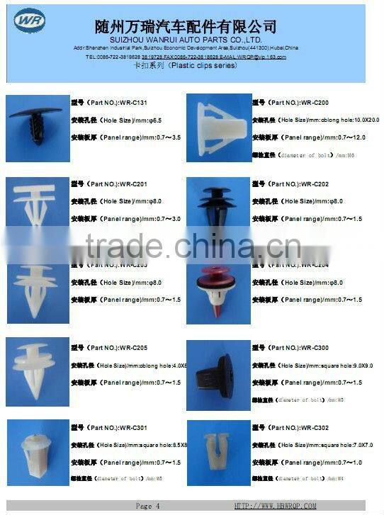 Most Popular Auto Nylon clips fasteners for car
