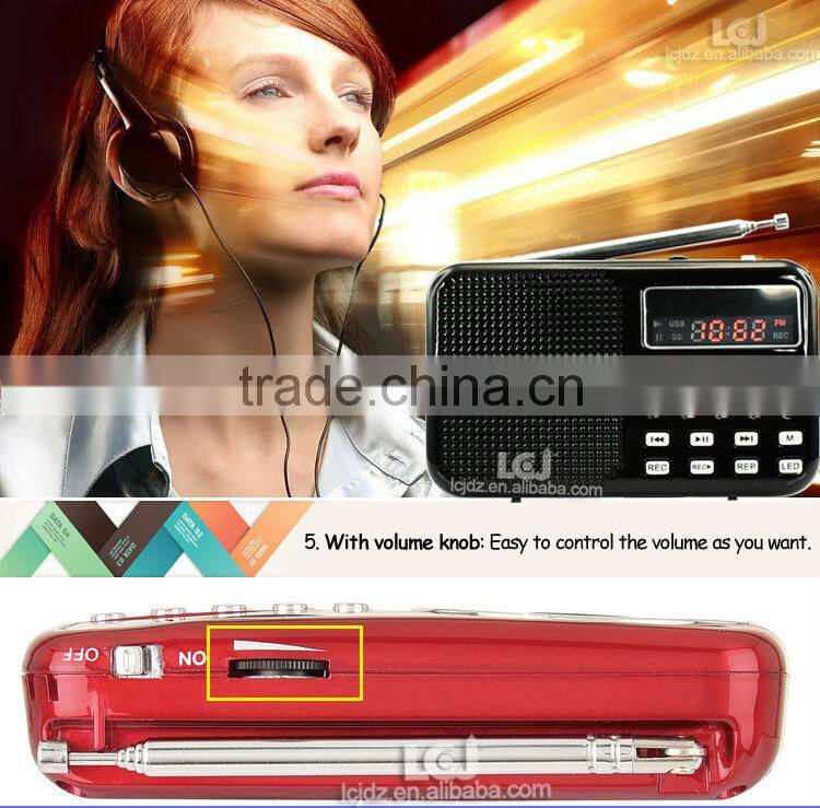 L-065 fm radio card reader speaker,mini card reader speaker,micro sd memory card reader speaker