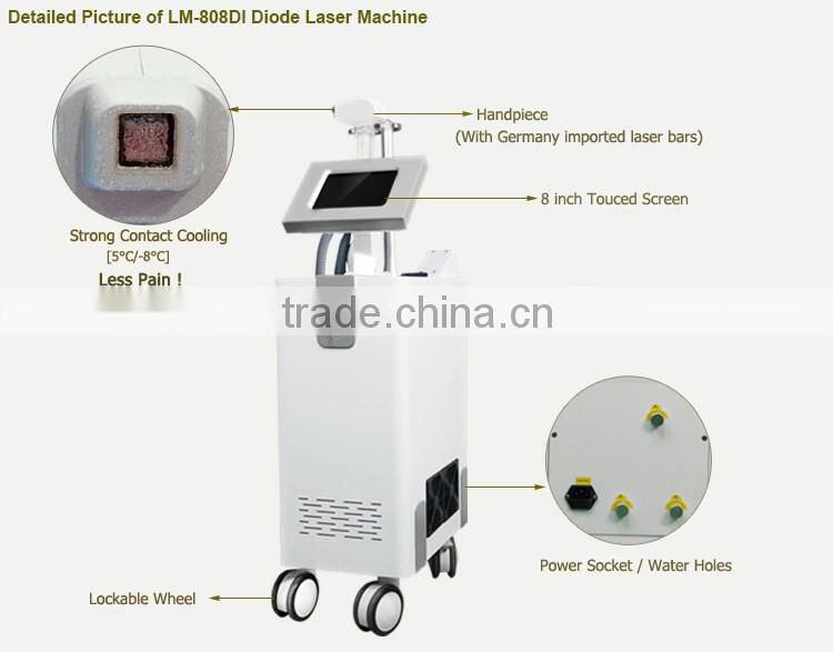 Professional 808nm diode laser /laser hair removal machine for sale