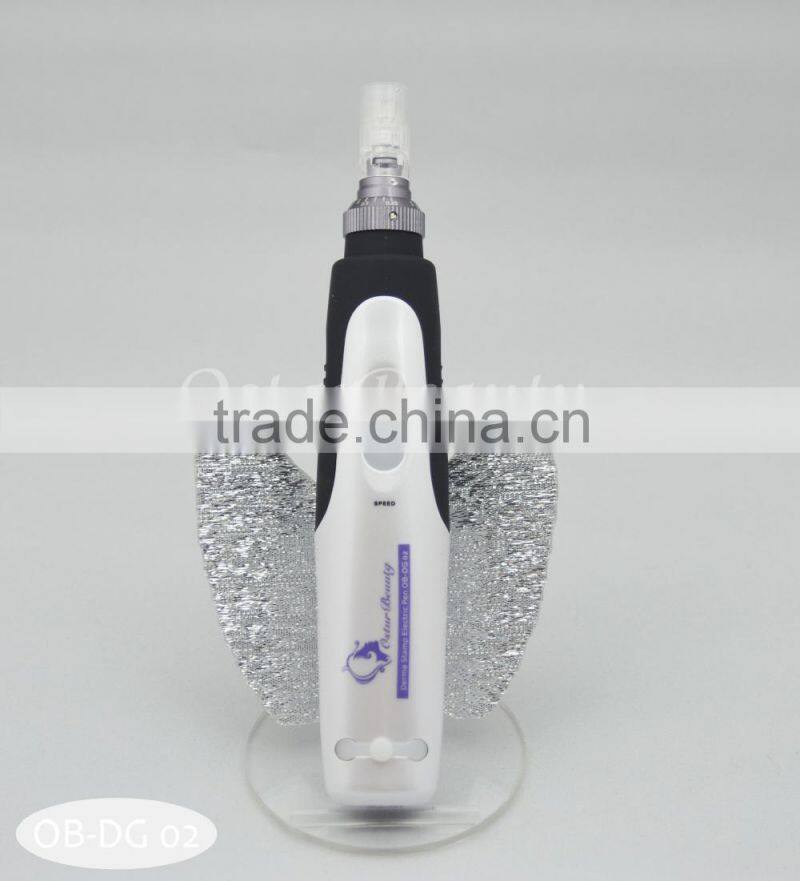 2015 adjustable stamp / derma stamp electric pen CE Approval / replaceable derma needle pen DG 02