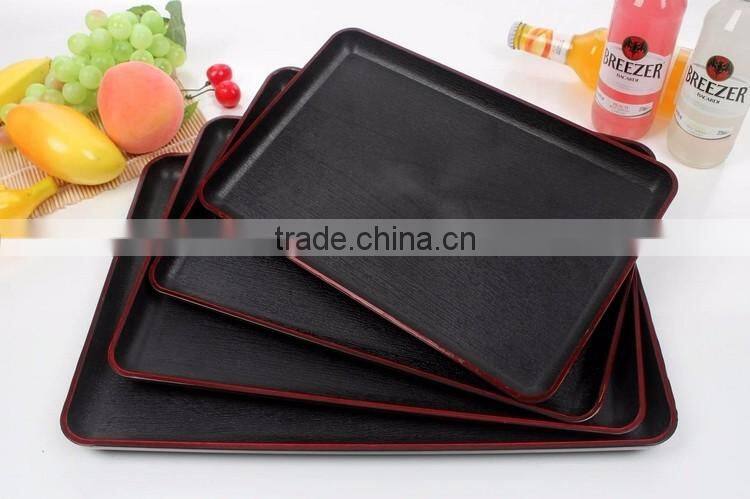 Japanese Style Plastic rectangular non-slip Tray