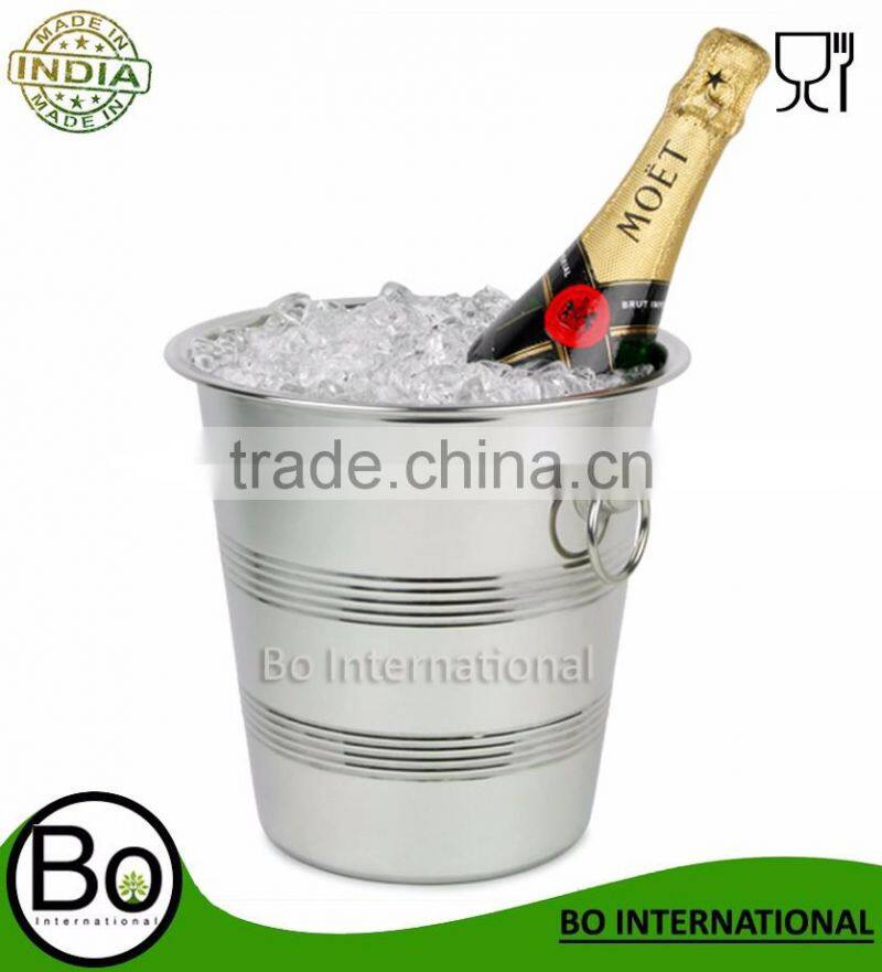 ecofriendly big stainless steel ice champagne bucket