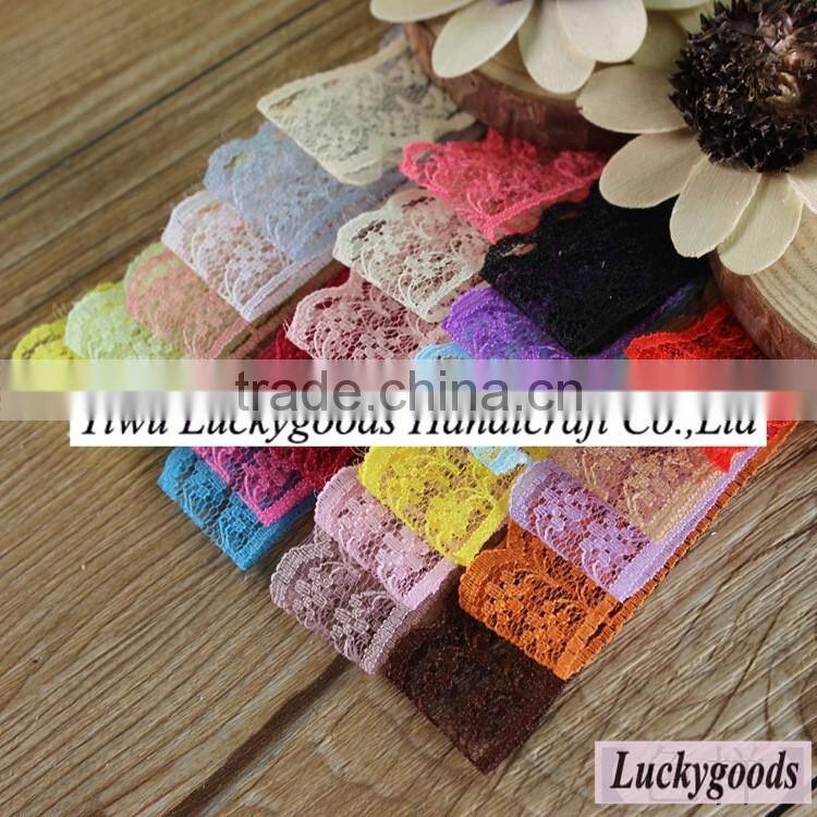 LLS003 popular selling decorative 100% cotton 5.2cm with lace trim embroidery