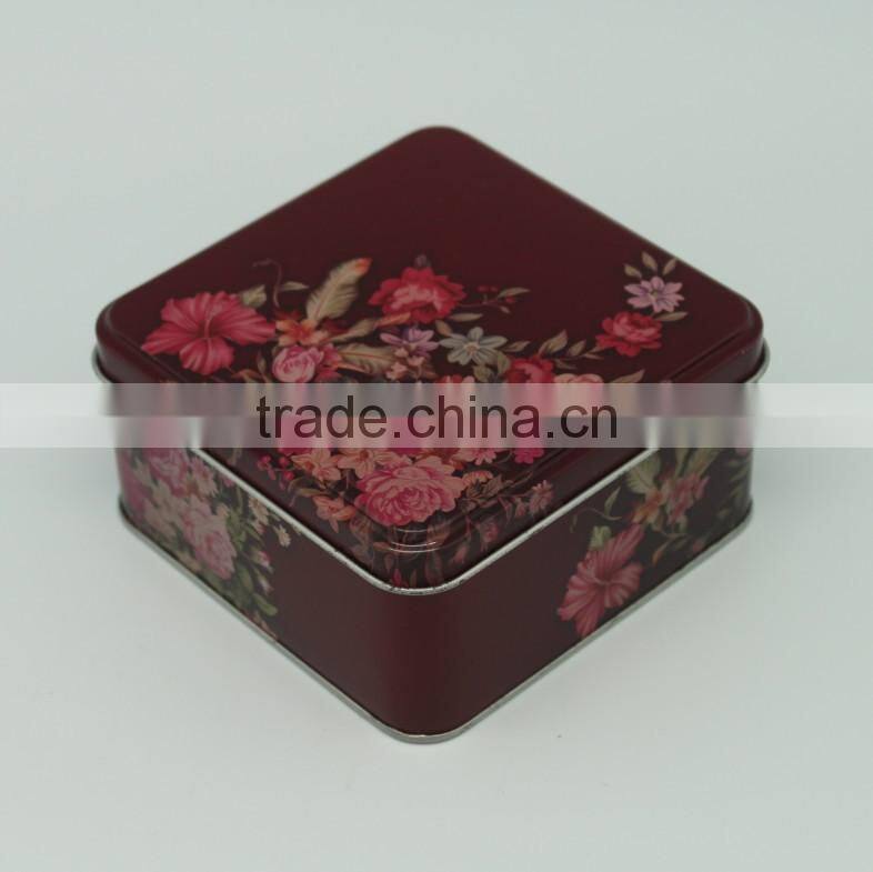 wholesale custom tin box packaging square tin box for gift