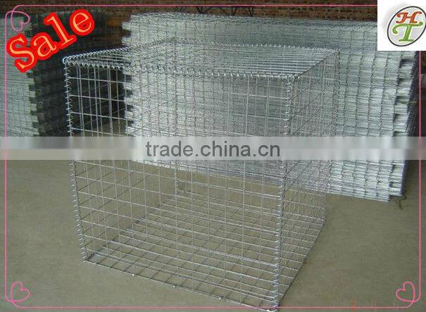 gabion stone cage galvanized 2.7mm diameter welded garden stone cage