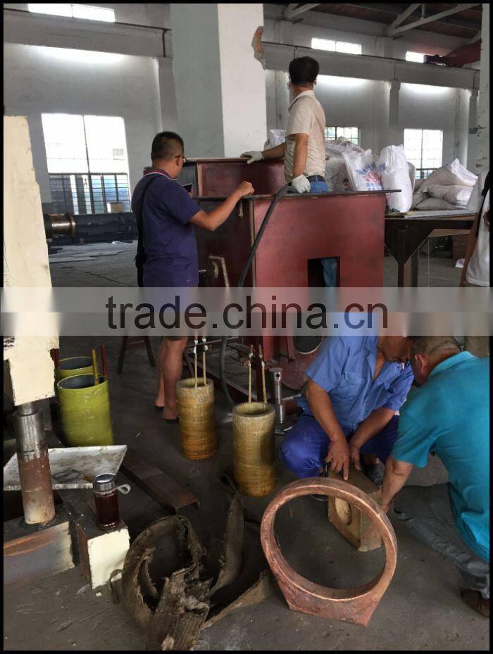 induction melting and hold furnace spare parts for brass copper bronze