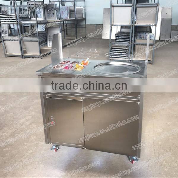 50cm Stainless Steel Flat Pan Thailand Fried Ice Cream Machine
