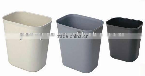 colorful plastic open top trash can / waste bin