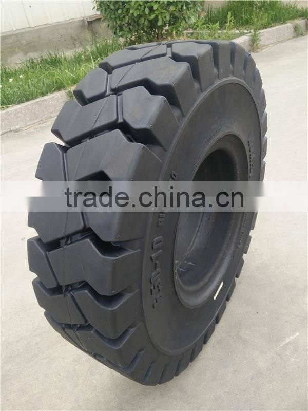 tractor trailer solid tyre 4.00-8 for towing tractor in airport or seaport