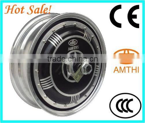 brushless scooter hub motor, cheap electric scooter motor, High power Brushless DC electric hub motor with wheel, AMTHI