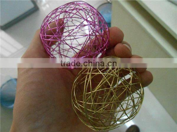 Craft metal wire ball for home table decoration