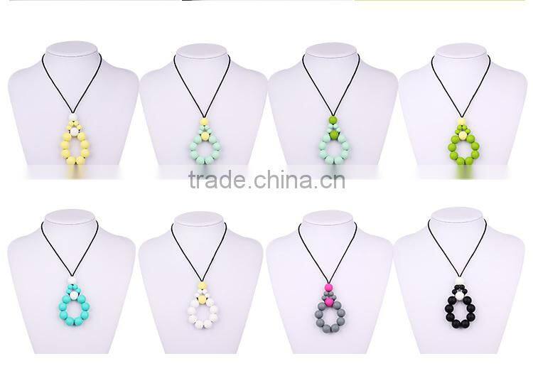 Promotion buy 2 get 1 free bpa free silicone teething pendat