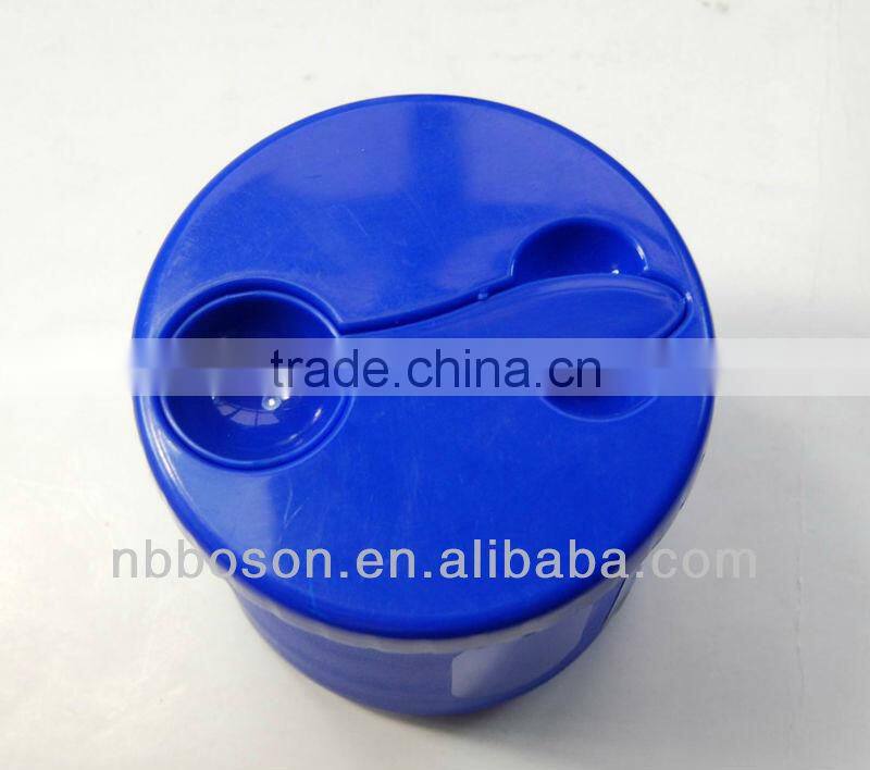 1.3L cylindrical plastic storage with spoon