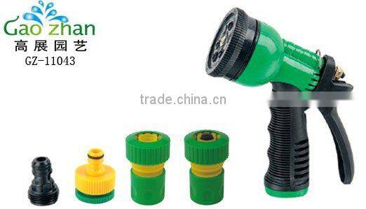 6/8-way water spray gun set for 3/4"hose (GZ-11043)