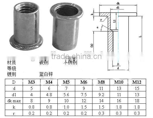 STAINLESS STEEL RIVET NUT GOOD QUALITY