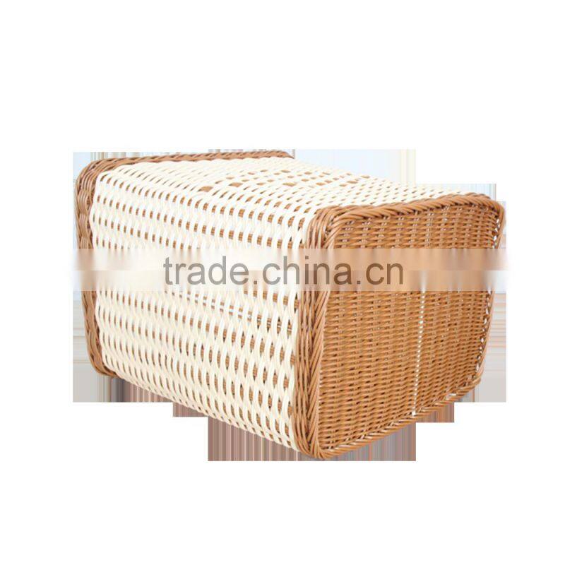 Excellent Quality hand weaving plastic laundry hamper for bathroom