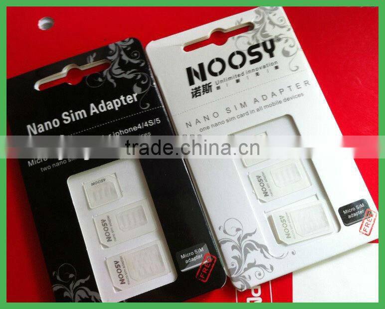 High Quality 3 in 1 Nano Sim card Adapter For Nano to Micro/ Micro to Standard/ Nano to Standard Sim Card