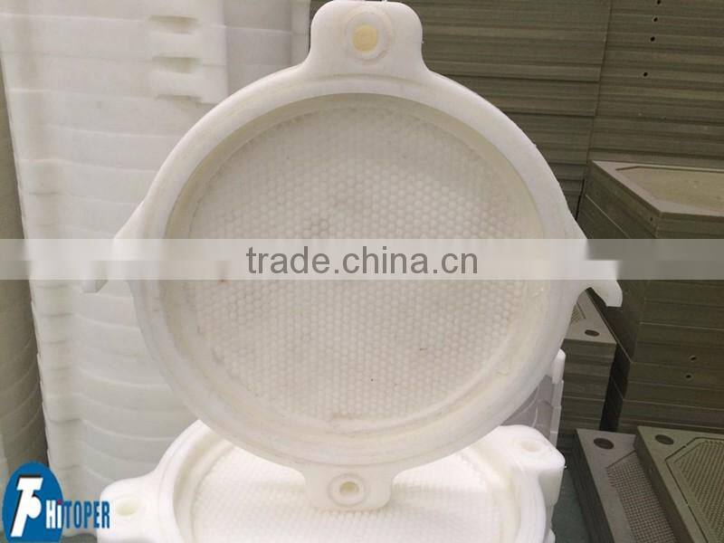 PP filter plate used with filter press used for wastewater treatment in solid liquid separation process