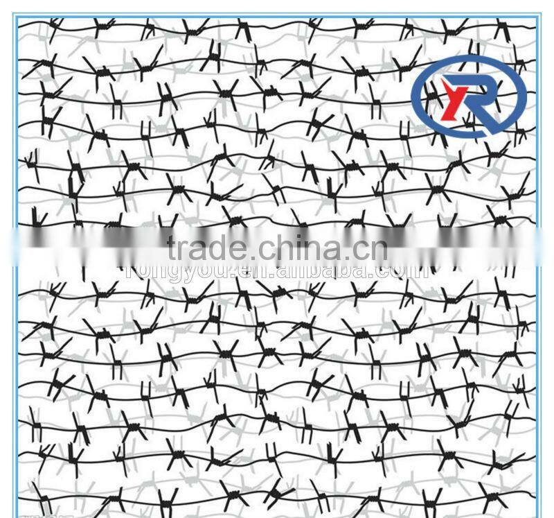 high quality low price PVC Coated Barbed Wire For Security and Fencing plastic barbed wire china factory