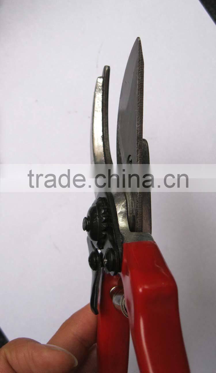 steel hand pruner with plastic coating handle or printing