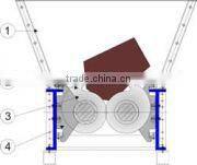 CE certificate waste truck tyre shredder