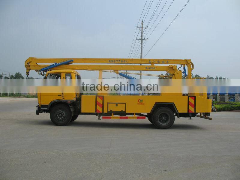 20 m high altitude operation truck, 20 m over head working truck, 20 m bucket working truck.